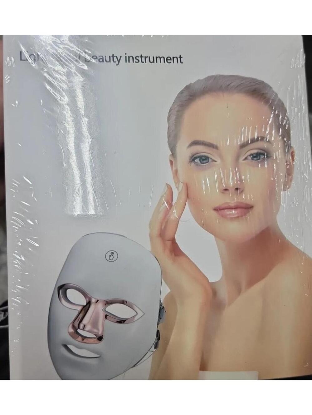 LED Facial Mask Skin Rejuvenation 7 Color Light Therapy Lamp Tools New